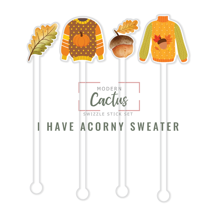 Swizzle Stick Set | I Have Acorny Sweater