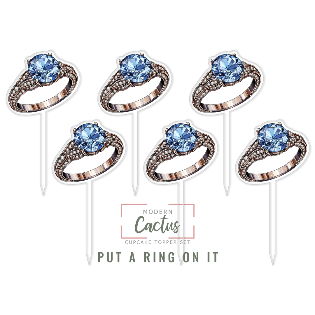 Cupcake Topper Set | Put A Ring On It