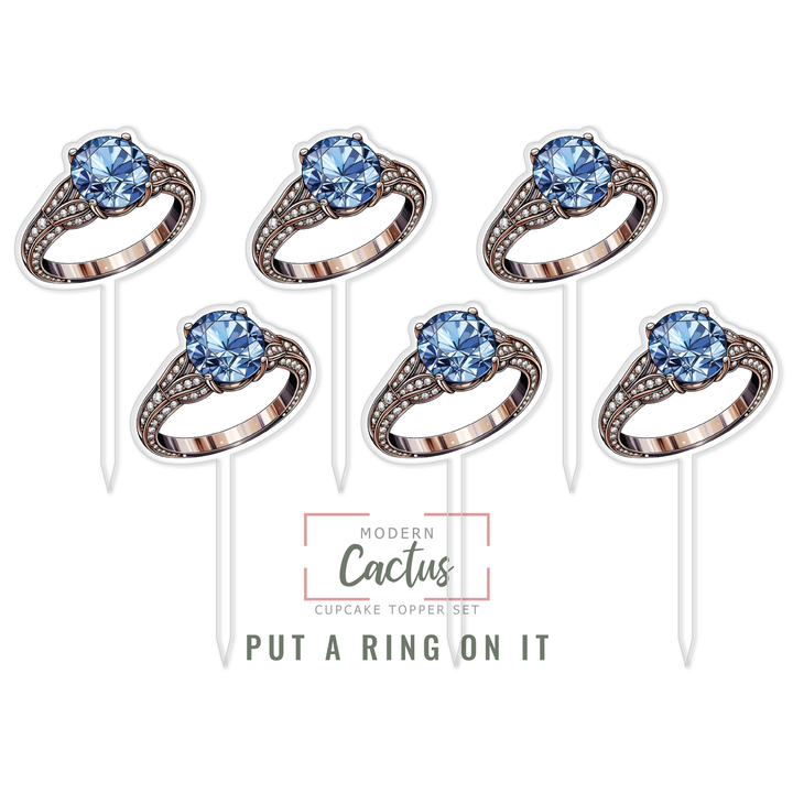 Cupcake Topper Set | Put A Ring On It
