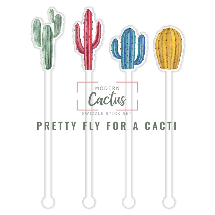 Swizzle Stick Set | Pretty Fly For a Cacti