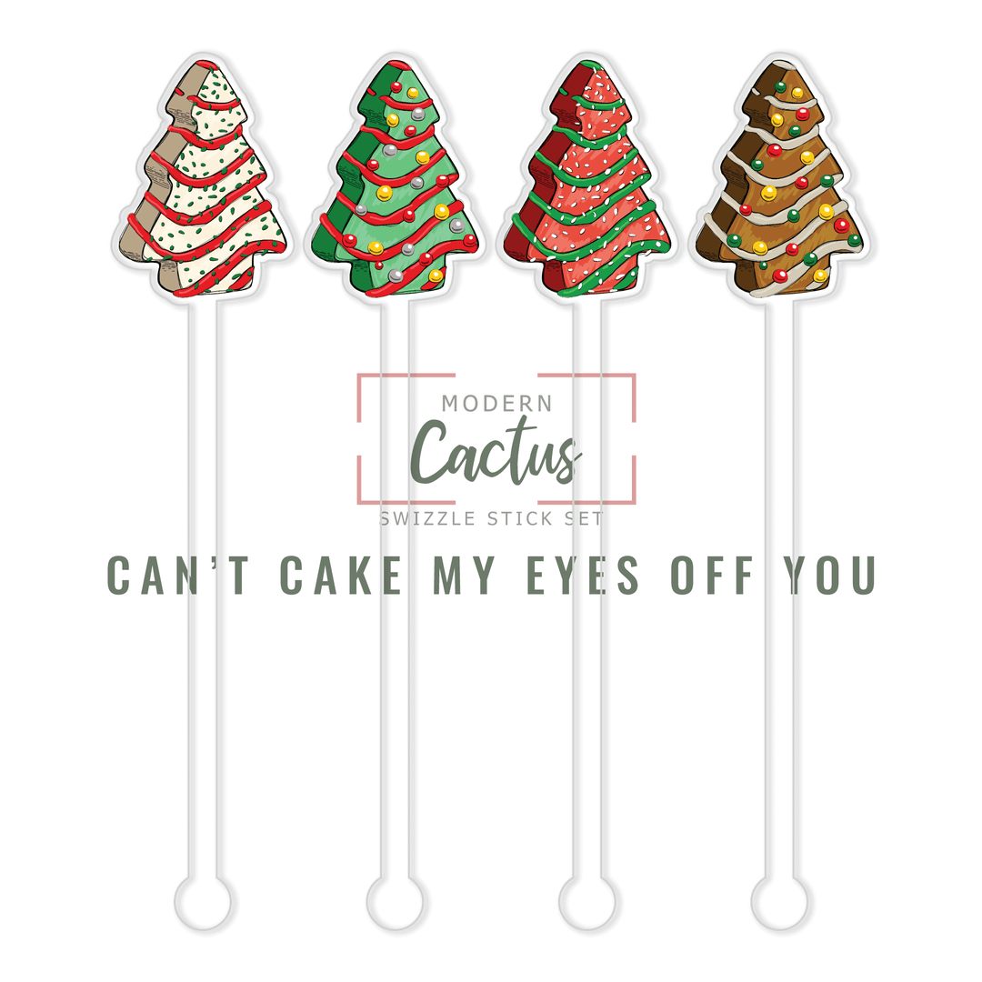 Swizzle Stick Set | Can't Cake My Eyes Off You