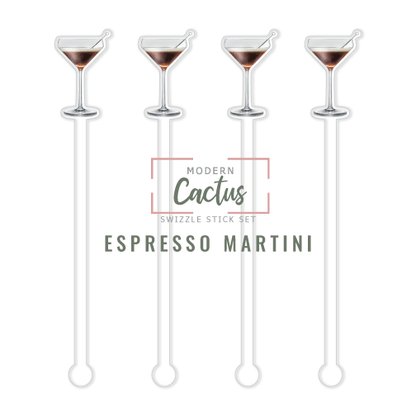 Swizzle Stick Set | Espresso Martini