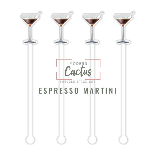 Swizzle Stick Set | Espresso Martini