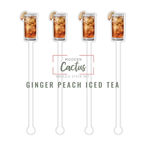 Swizzle Stick Set | Ginger Peach Iced Tea