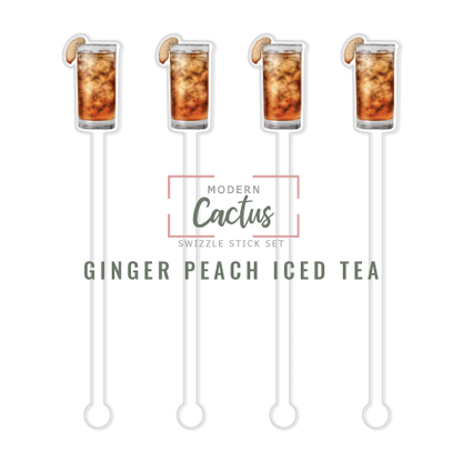 Swizzle Stick Set | Ginger Peach Iced Tea
