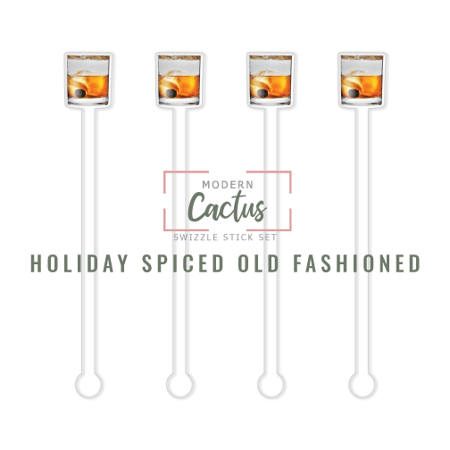 Swizzle Stick Set | Holiday Spiced Old Fashioned