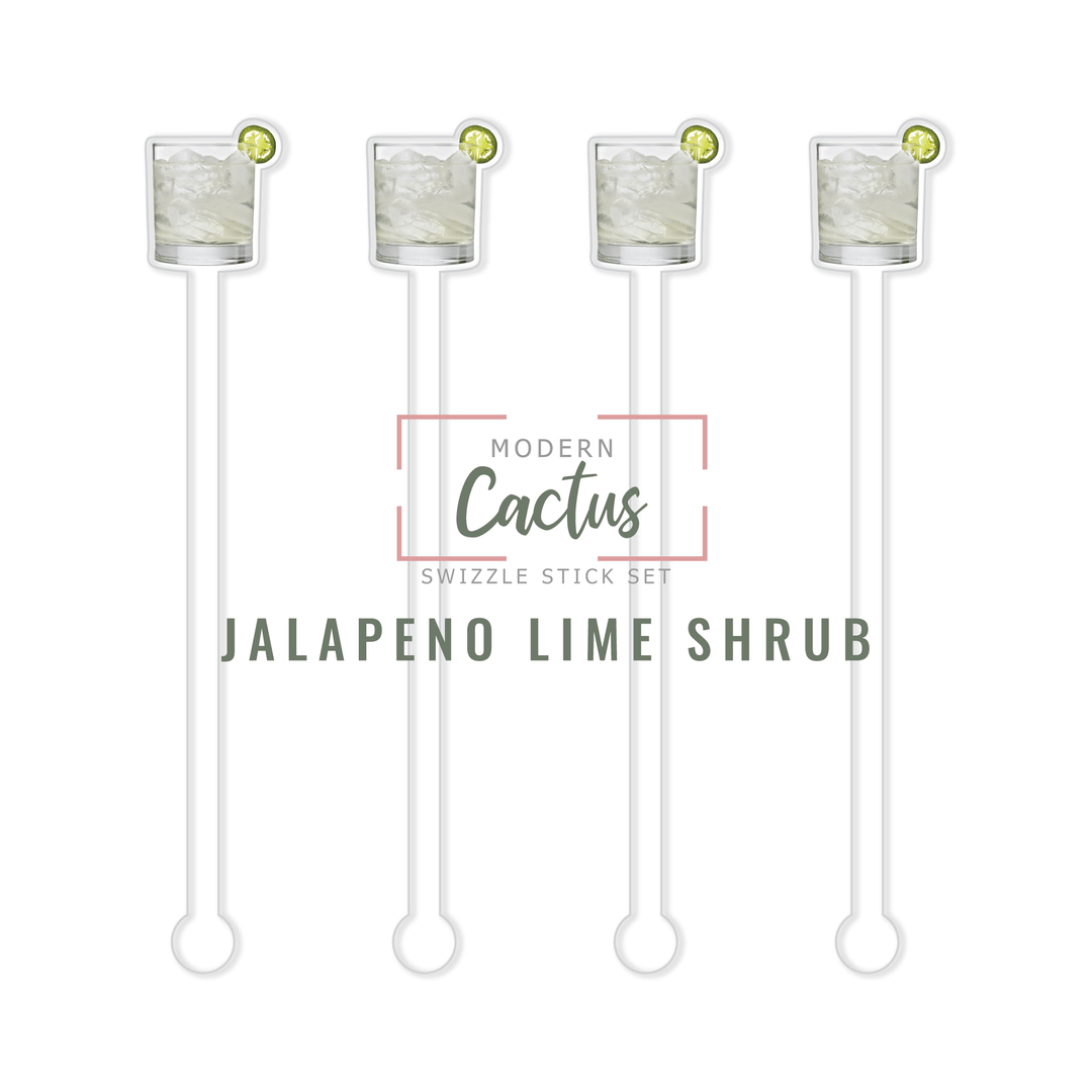 Swizzle Stick Set | Jalapeno Lime Shrub