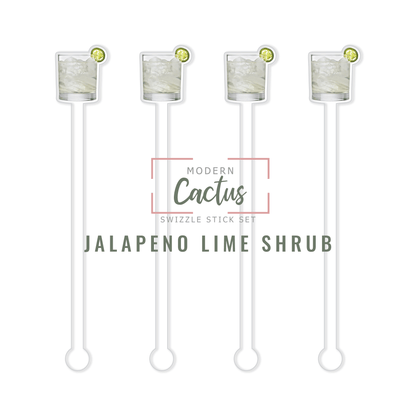 Swizzle Stick Set | Jalapeno Lime Shrub