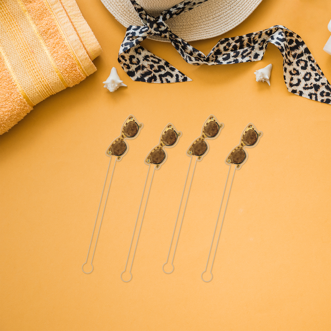 Swizzle Stick Set | Leopard Sunnies