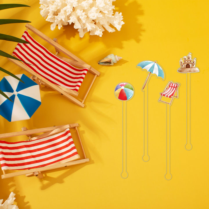 Swizzle Stick Set | Nobody Likes A Shady Beach