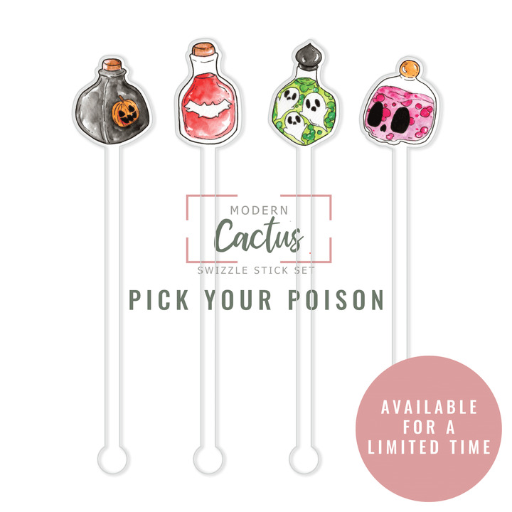 Swizzle Stick Set | Pick Your Poison