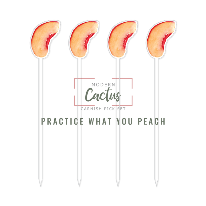 Garnish Pick Set | Practice What You Peach