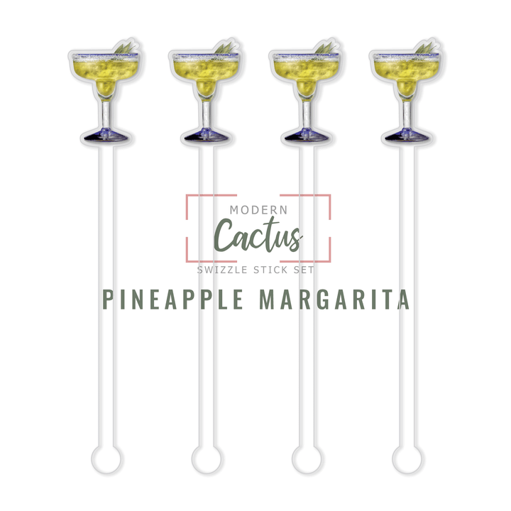 Swizzle Stick Set | Pineapple Margarita