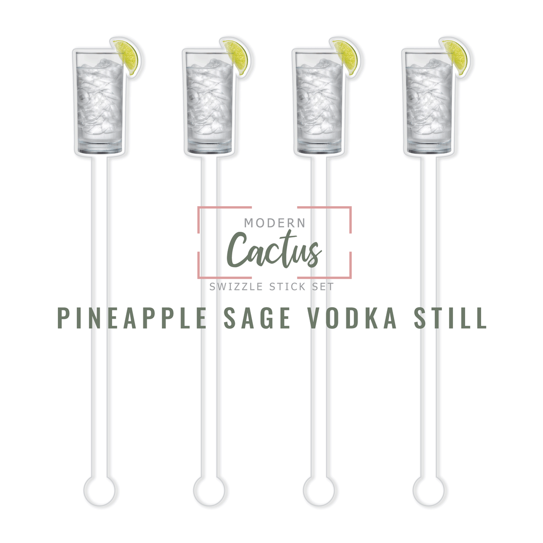 Swizzle Stick Set | Pineapple Sage Vodka Still