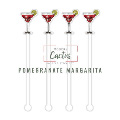Swizzle Stick Set | Pomegranate Margarita