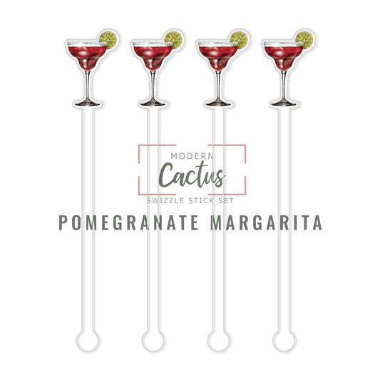 Swizzle Stick Set | Pomegranate Margarita