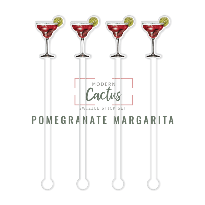 Swizzle Stick Set | Pomegranate Margarita