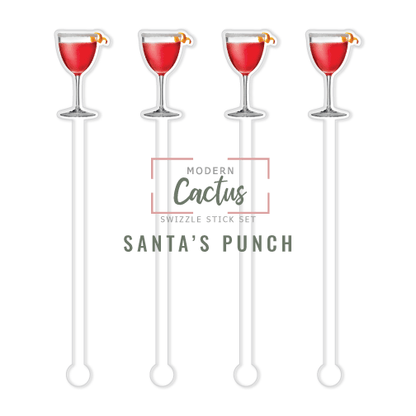 Swizzle Stick Set | Santa's Punch