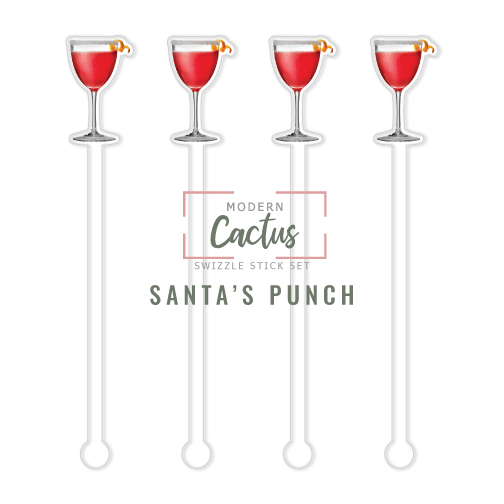 Swizzle Stick Set | Santa's Punch