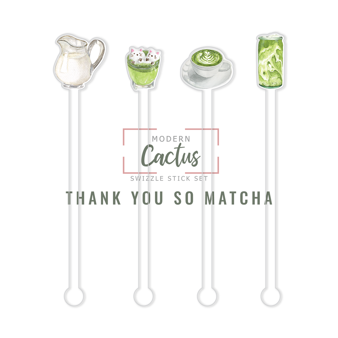 Swizzle Stick Set | Thank You So Matcha
