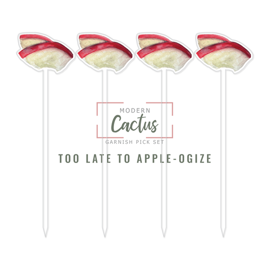 Garnish Pick Set | Too Late To Apple-ogize