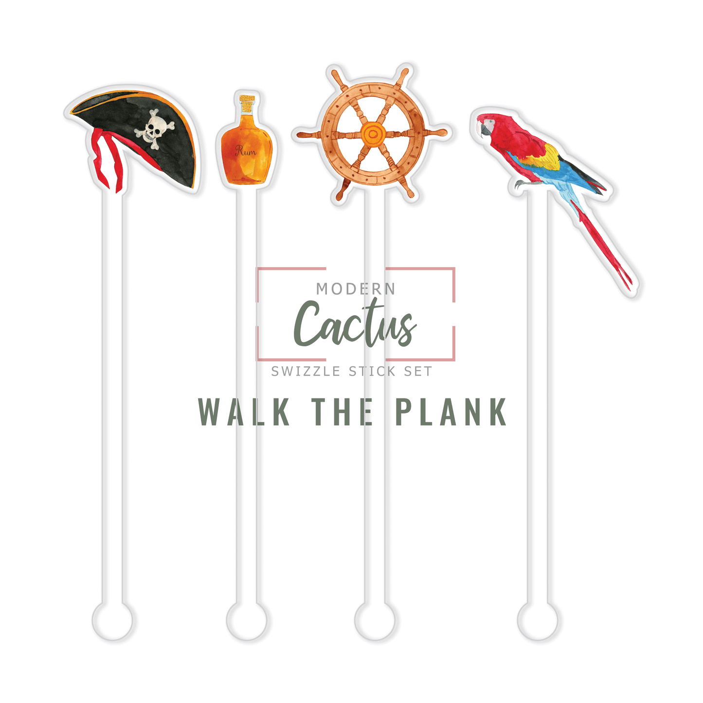 Swizzle Stick Set | Walk The Plank