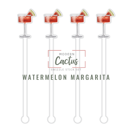 Swizzle Stick Set | Watermelon Margarita