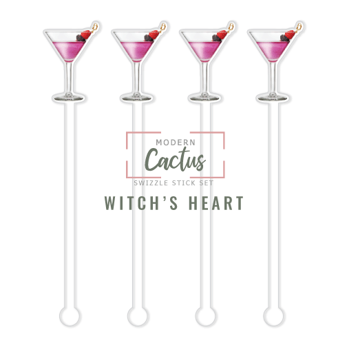 Swizzle Stick Set | Witch's Heart