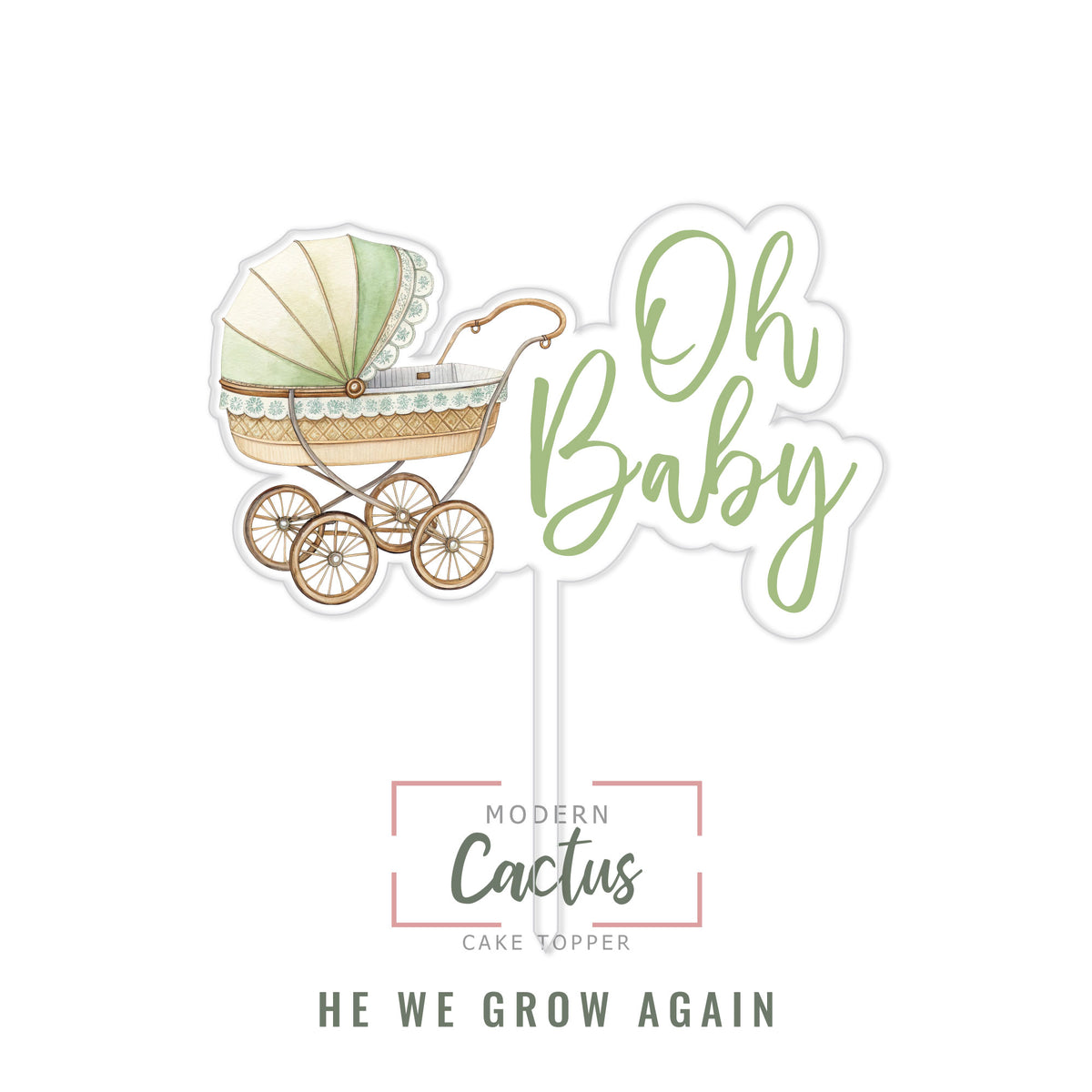 Cake Topper | Here We Grow Again