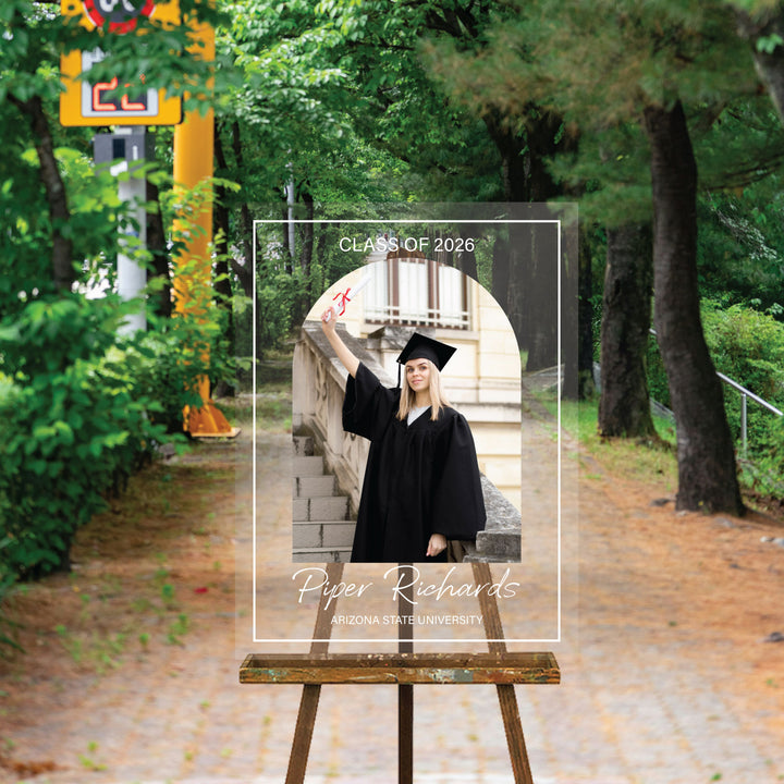 Graduation Photo Sign | Arch
