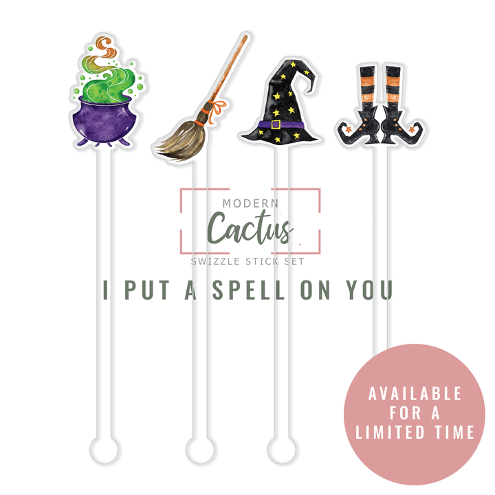 Swizzle Stick Set | I Put A Spell On You