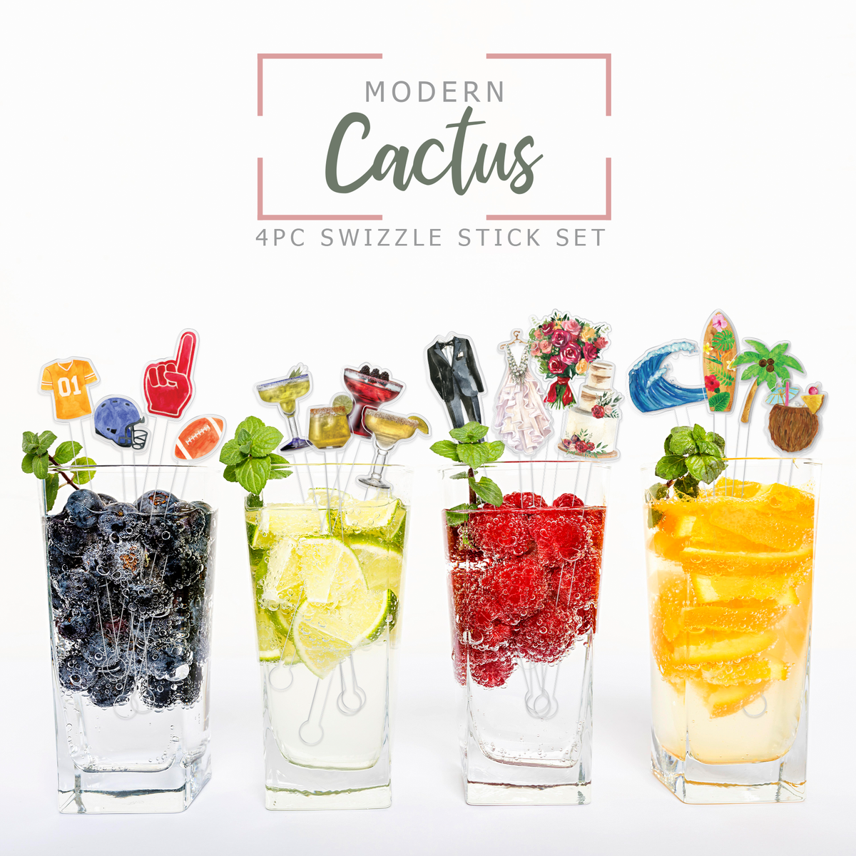 Swizzle Stick Set | Boho Blooms