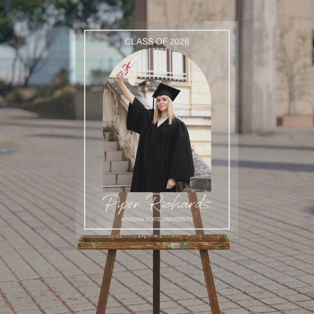Graduation Photo Sign | Arch