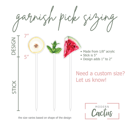 Garnish Pick Set | Pear-fection