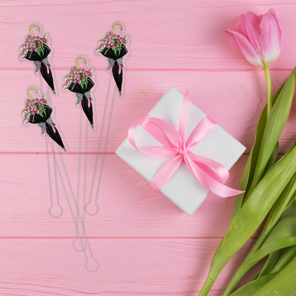 A Budding Romance swizzle stick set styled for a garden party celebration