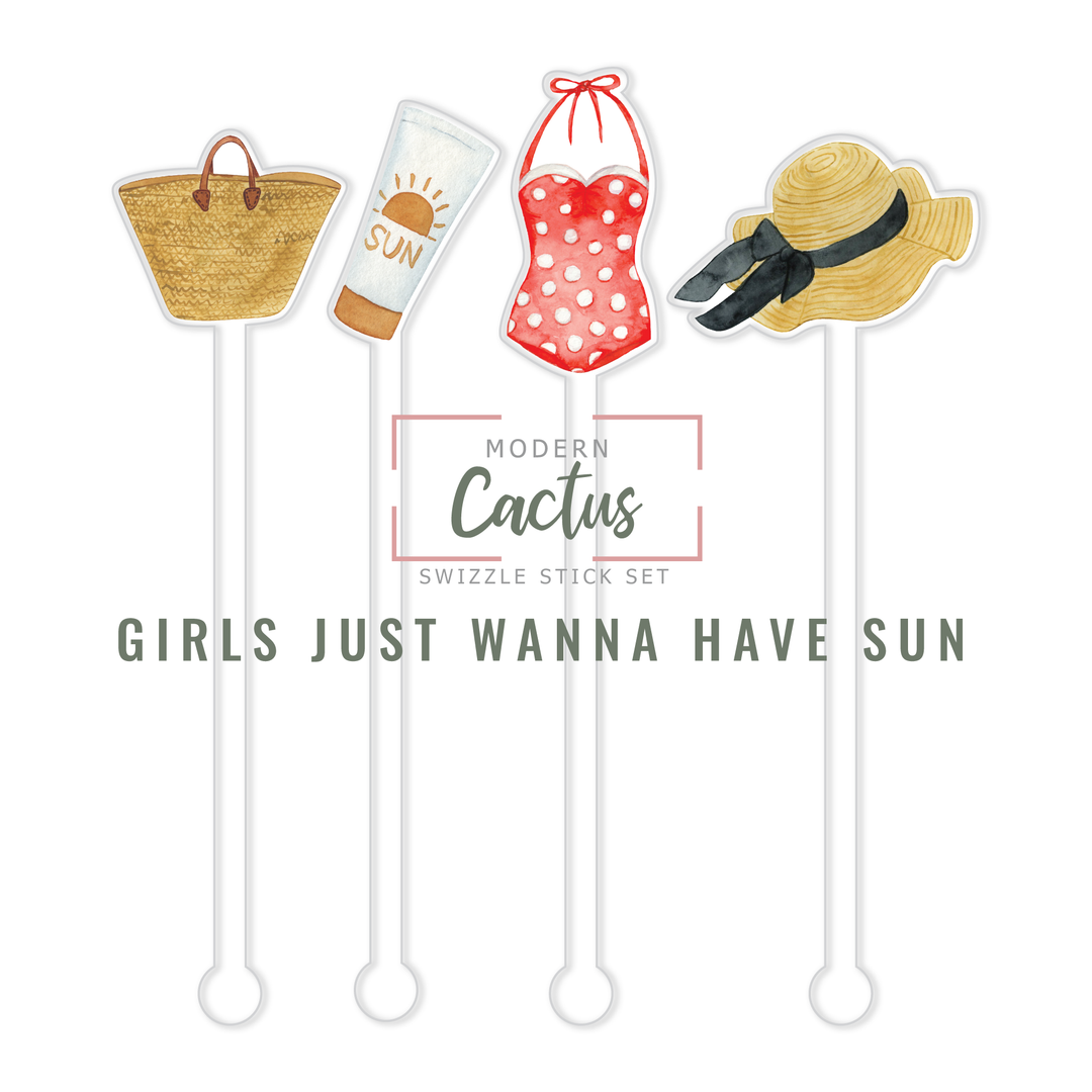 Swizzle Stick Set | Girls Just Wanna Have Sun