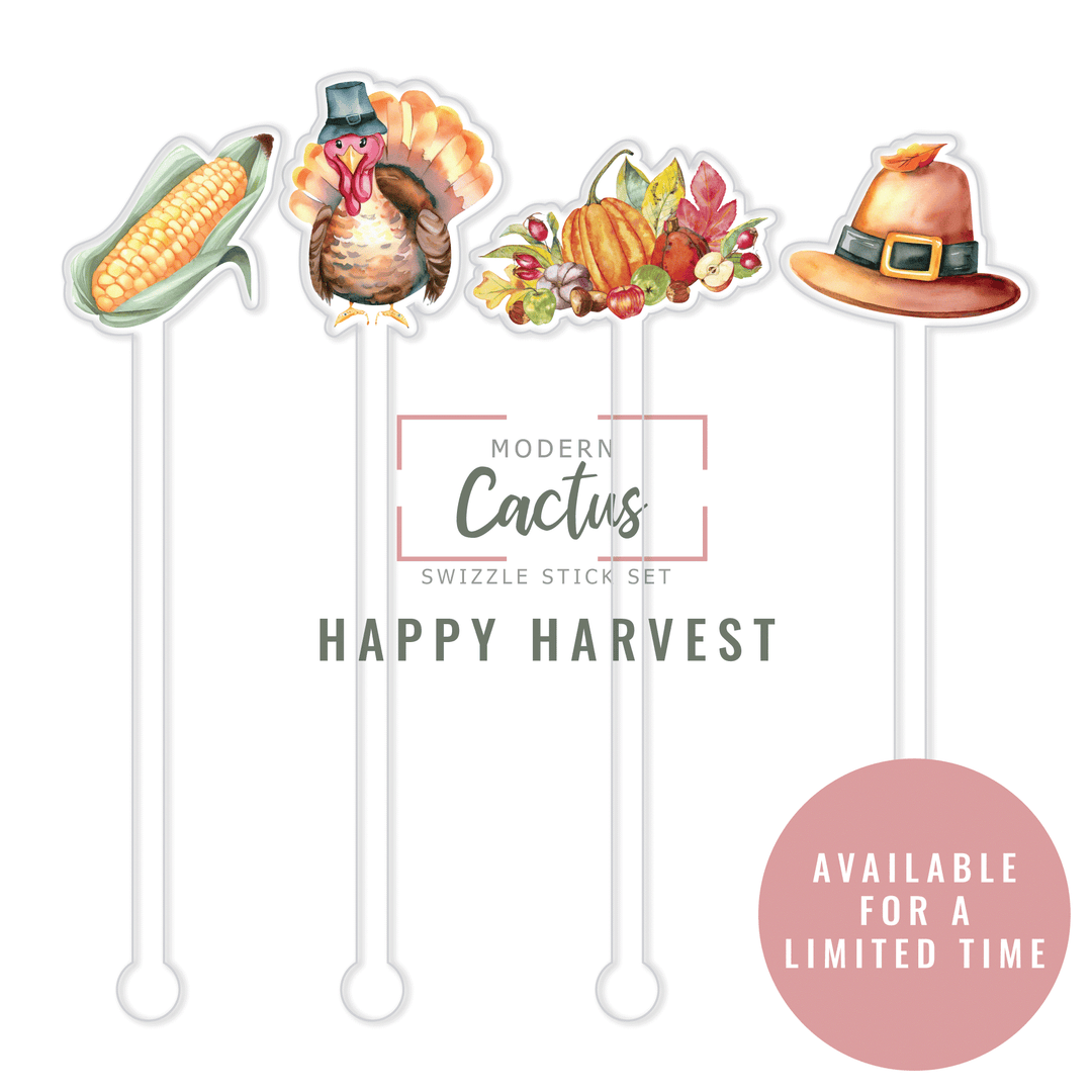 Swizzle Stick Set | Happy Harvest