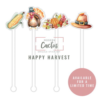 Swizzle Stick Set | Happy Harvest