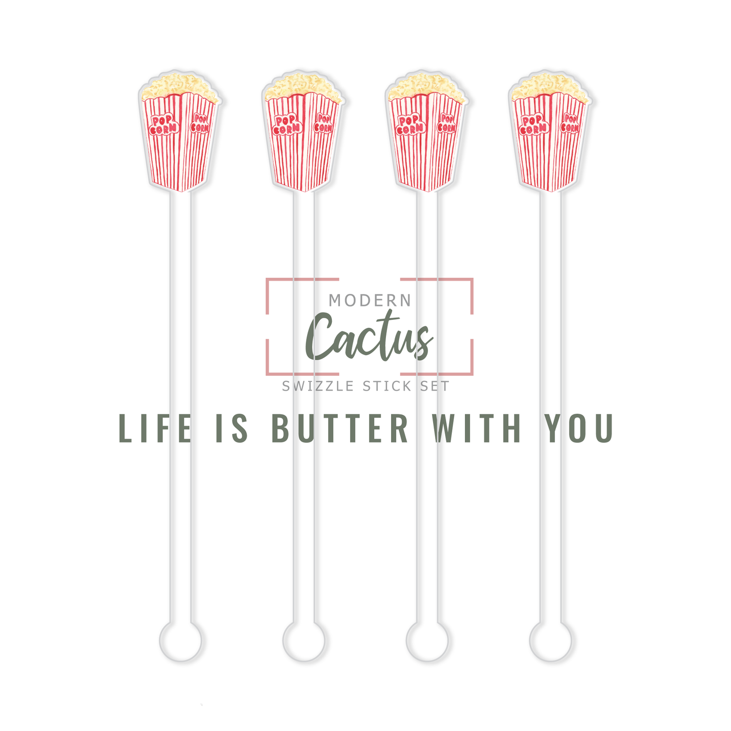Swizzle Stick Set | Life Is Butter With You