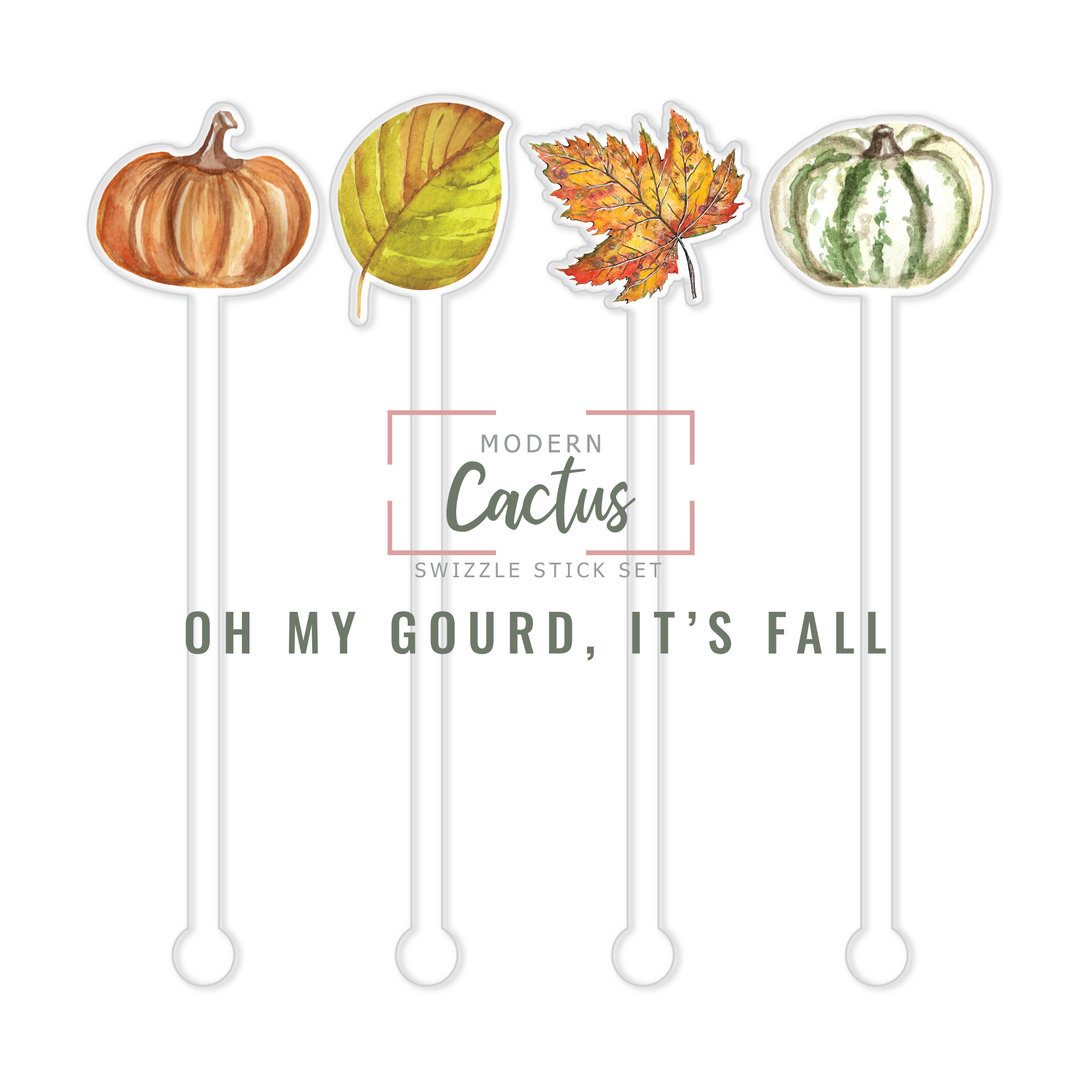 Swizzle Stick Set | Oh My Gourd, It's Fall