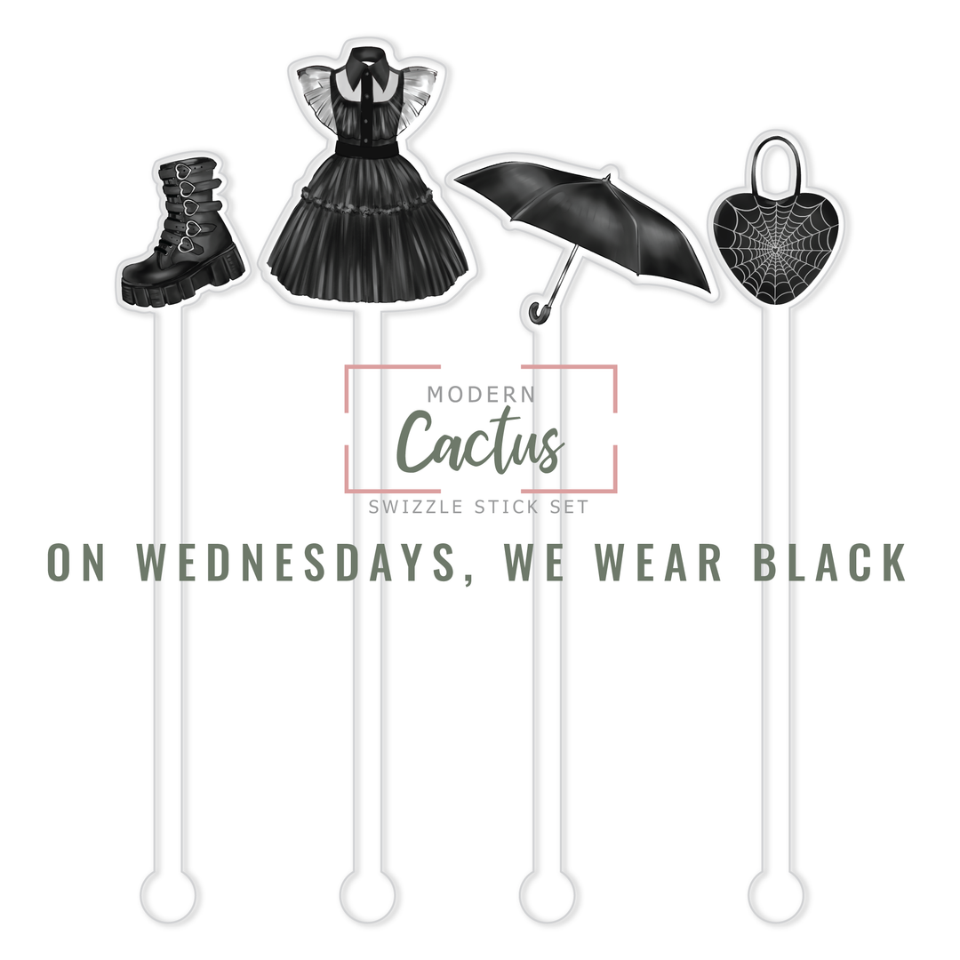 Swizzle Stick Set | On Wednesdays, We Wear Black
