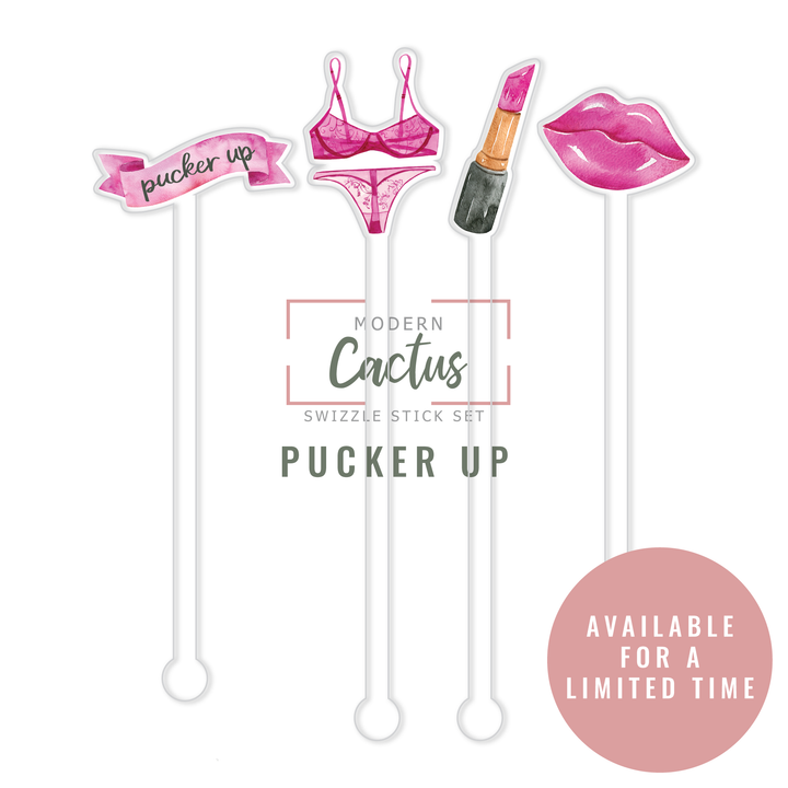 Swizzle Stick Set | Pucker Up