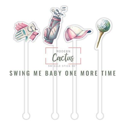 PRODUCTNAME acrylic swizzle stick design displayed as a digital mockup