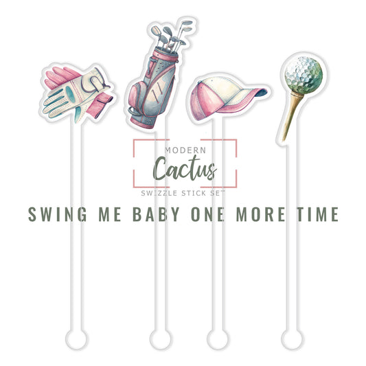 PRODUCTNAME acrylic swizzle stick design displayed as a digital mockup
