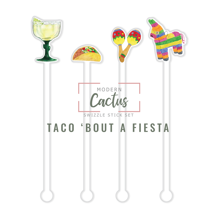 Swizzle Stick Set | Taco 'Bout a Fiesta
