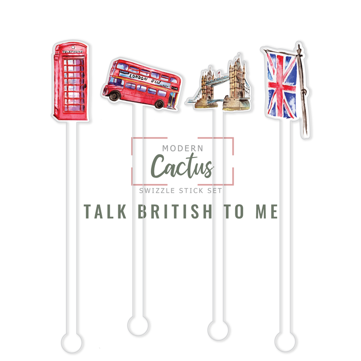 Swizzle Stick Set | Talk British To Me