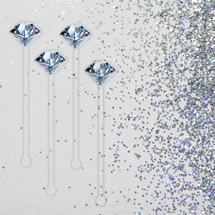Under Pressure swizzle stick set styled for an engagement party celebration