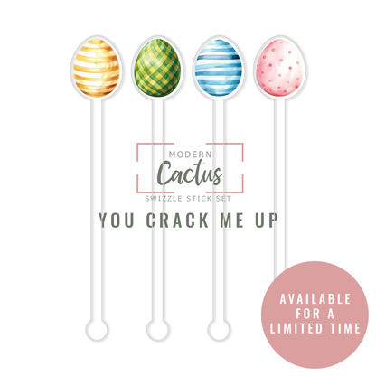 Swizzle Stick Set | You Crack Me Up