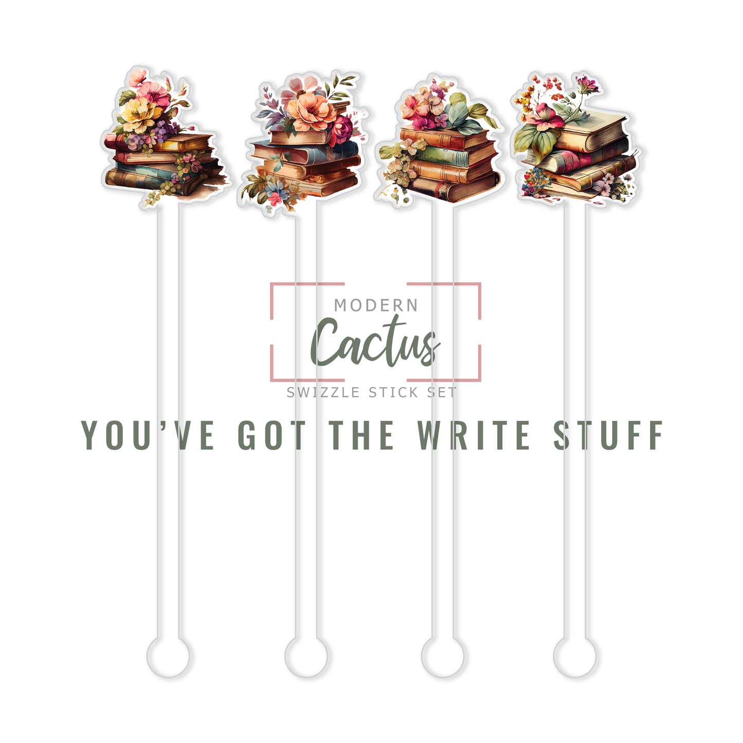 Swizzle Stick Set | You've Got The Write Stuff